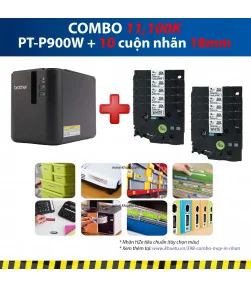 Máy in nhãn Combo: PT-P900W + 10 Cuộn nhãn 18mm | ⓿❽❻❽❺⓿❺⓿❺❺ | Máy in nhãn, máy in tem, máy in mã vạch | khuetu.vn