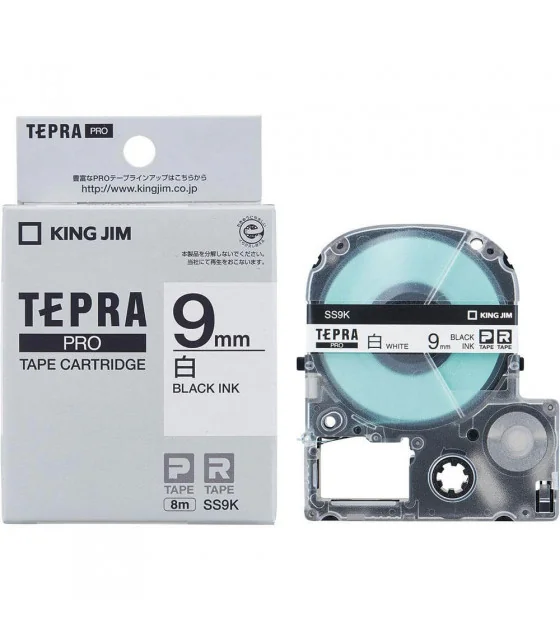 Tepra SS9K (Chữ đen nền trắng, khổ 9mm)