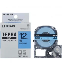 Tepra SC12B (Chữ đen nền xanh dương, khổ 12mm) | ⓿❽❻❽❺⓿❺⓿❺❺ | Nhãn in, tem in, giấy in, băng nhãn, tape in | khuetu.vn