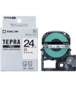Tepra SS24K (Chữ đen nền trắng, khổ 24mm) | ⓿❽❻❽❺⓿❺⓿❺❺ | Nhãn in, tem in, giấy in, băng nhãn, tape in | khuetu.vn