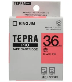 Tepra SC36R (Chữ đen nền đỏ, khổ 36mm) | ⓿❽❻❽❺⓿❺⓿❺❺ | Nhãn in, tem in, giấy in, băng nhãn, tape in | khuetu.vn