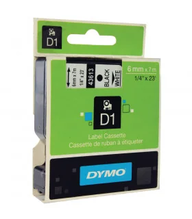 Dymo D1 S0720780 43613 6mm x 7m, Black on White | ⓿❽❻❽❺⓿❺⓿❺❺ | Nhãn in, tem in, giấy in, băng nhãn, tape in | khuetu.vn