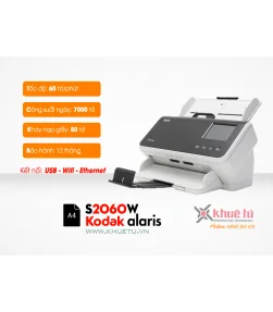 Máy scan Kodak s2060W (60ppm, 9000ppd, A4, Wifi, RJ45) | Phân phối Kodak Scanner | ⓿❽❻❽❺⓿❺⓿❺❺ | khuetu.vn