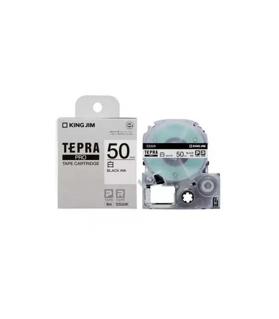 Tepra SS50K (Chữ đen nền trắng, khổ 50mm)