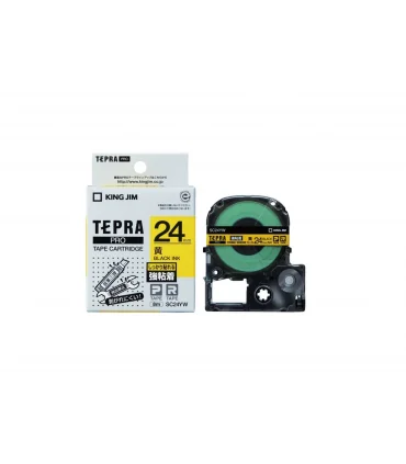 Tepra SC24YW (Chữ đen nền vàng, khổ 24mm, siêu dính) | ⓿❽❻❽❺⓿❺⓿❺❺ | Nhãn in, tem in, giấy in, băng nhãn, tape in | khuetu.vn