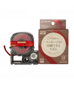 Tepra SFR12RZ (Chữ vàng Gold nền đỏ, khổ 12mm) | ⓿❽❻❽❺⓿❺⓿❺❺ | Nhãn in, tem in, giấy in, băng nhãn, tape in | khuetu.vn