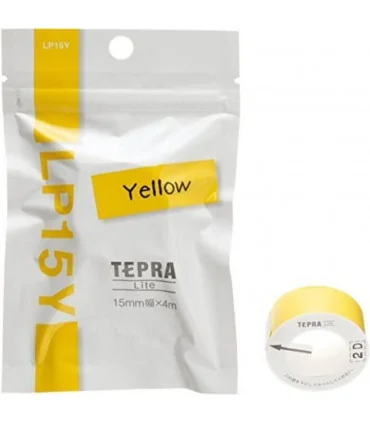 Tepra LITE LP15Y (khổ 15mm x 4m, vàng) | ⓿❽❻❽❺⓿❺⓿❺❺ | Nhãn in, tem in, giấy in, băng nhãn, tape in | khuetu.vn