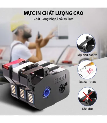 Mực in ống SUPVAN TP-R80ER, màu đỏ, 12mm x 80m, cho máy in ống Supvan | ⓿❽❻❽❺⓿❺⓿❺❺ | Ống lồng, ống lồng cos, vật tư in ống | ...
