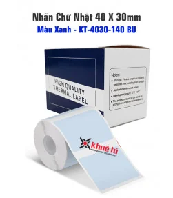 Nhãn đa năng 40 x 30mm, KT-4030-230BU | ⓿❽❻❽❺⓿❺⓿❺❺ | Nhãn in, tem in, giấy in, băng nhãn, tape in | khuetu.vn