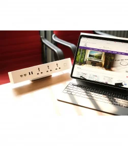 Ổ cắm điện kẹp mặt bàn MK102COW (Trắng) | ⓿❽❻❽❺⓿❺⓿❺❺ | khuetu.vn