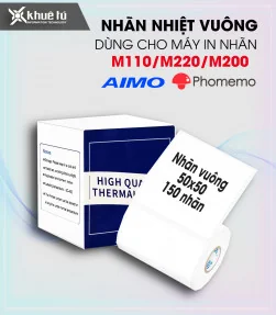 Nhãn đa năng 50 x 50mm, KT-5050-150 | ⓿❽❻❽❺⓿❺⓿❺❺ | Nhãn in, tem in, giấy in, băng nhãn, tape in | khuetu.vn