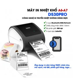 Máy in nhãn Máy In Tem Nhãn AIMO D530 Pro 300dpi, Bluetooth - In Mã Vạch | ⓿❽❻❽❺⓿❺⓿❺❺ | Máy in nhãn, máy in tem, máy in mã vạ...