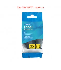 DM-A40918 D1 Tape A40918 9mm x 7m Black on Yellow | ⓿❽❻❽❺⓿❺⓿❺❺ | Nhãn in, tem in, giấy in, băng nhãn, tape in | khuetu.vn