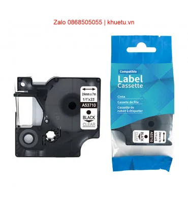 DM-A53710 D1 Tape A53710 24mm x 7m Black on Clear | ⓿❽❻❽❺⓿❺⓿❺❺ | Nhãn in, tem in, giấy in, băng nhãn, tape in | khuetu.vn