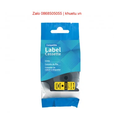 DM-A53718 D1 Tape A53718 24mm x 7m Black on Yellow | ⓿❽❻❽❺⓿❺⓿❺❺ | Nhãn in, tem in, giấy in, băng nhãn, tape in | khuetu.vn