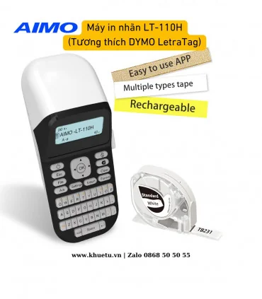 Máy in nhãn Máy in nhãn cầm tay AIMO LT-110H, tương thích DYMO LetraTag | ⓿❽❻❽❺⓿❺⓿❺❺ | Máy in nhãn, máy in tem, máy in mã vạc...