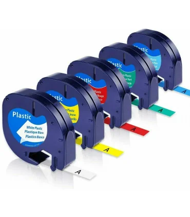 A91205 LetraTag Tape DYMO 12mm x 4m Black on Blue | ⓿❽❻❽❺⓿❺⓿❺❺ | Nhãn in, tem in, giấy in, băng nhãn, tape in | khuetu.vn