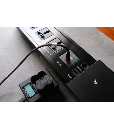 Ổ cắm điện âm bàn trượt, có sạc không dây MK102SB (Black) | ⓿❽❻❽❺⓿❺⓿❺❺ | khuetu.vn