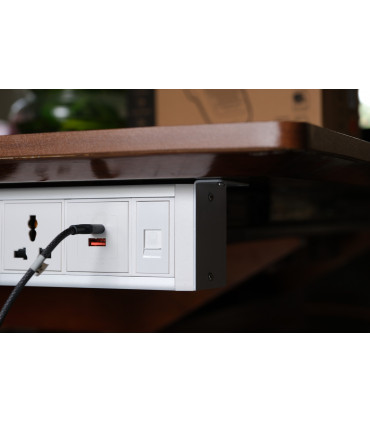 Ổ cắm điện treo dưới bàn MK102UW (Trắng - 2026) | ⓿❽❻❽❺⓿❺⓿❺❺ | khuetu.vn