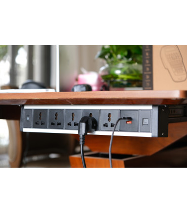 Ổ cắm điện treo dưới bàn MK102UB (Đen - 2026) | ⓿❽❻❽❺⓿❺⓿❺❺ | khuetu.vn