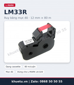 Ruy băng đỏ L-MARK LM33R 12mm × 80m chính hãng