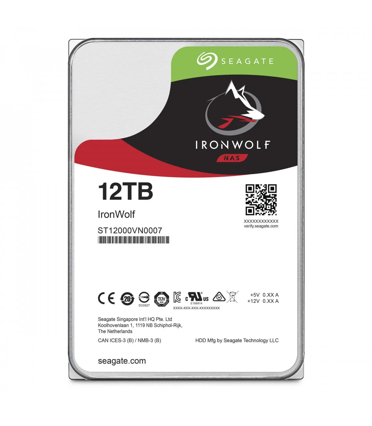 HDD]12TB/SATA/IRONWOLF⑤