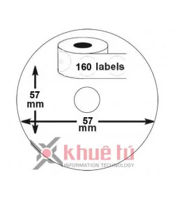 DM-A14681 Black on White, o57mm x 160 Labels | ⓿❽❻❽❺⓿❺⓿❺❺ | Nhãn in, tem in, giấy in, băng nhãn, tape in | khuetu.vn
