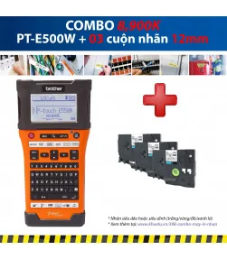 Máy in nhãn Combo: PT-E550W + 3 Cuộn nhãn 12mm | ⓿❽❻❽❺⓿❺⓿❺❺ | Máy in nhãn, máy in tem, máy in mã vạch | khuetu.vn