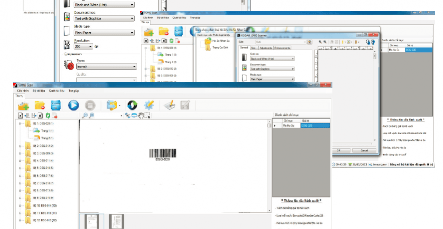 Tích hợp phần mềm Scan - Nhận dạng - Tách bộ giao diện Tiếng Việt trong các máy quét Kodak & Avision