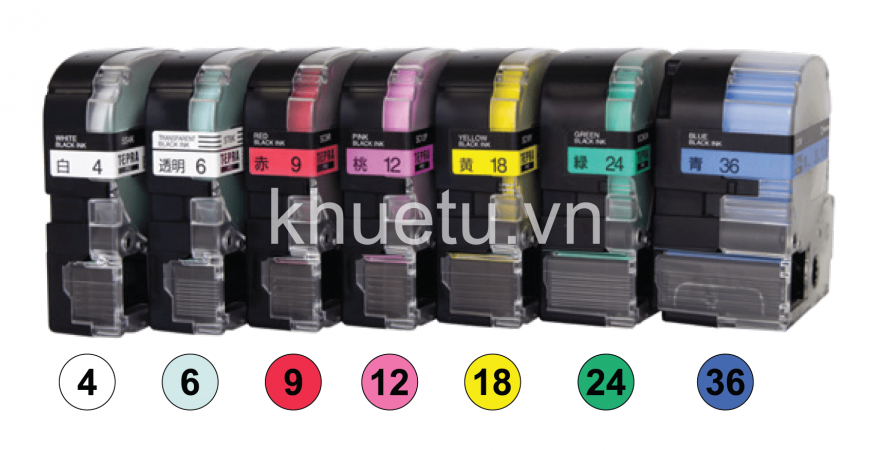 KHUÊ TÚ hướng dẫn lựa chọn băng nhãn cho máy in nhãn Tepra PRO