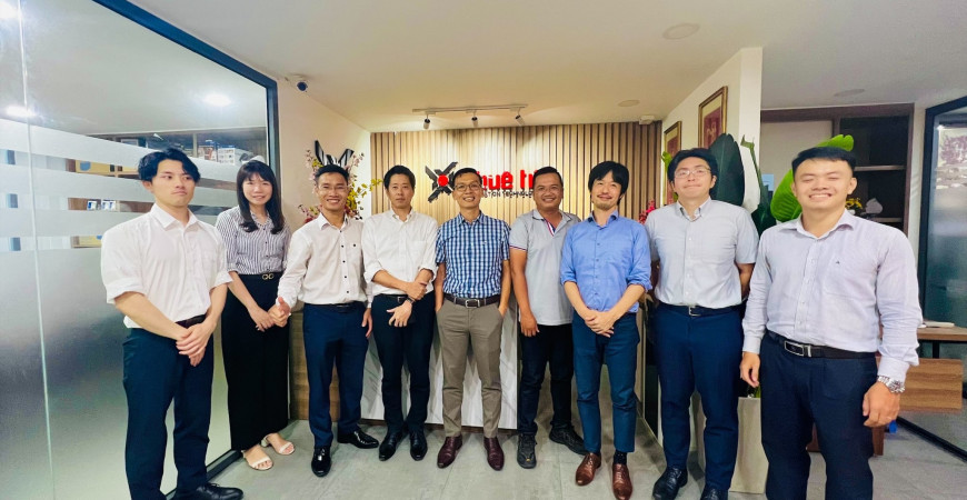 Đại diện ngành hàng Máy in nhãn của Brother Global thăm và làm việc tại Khuê Tú