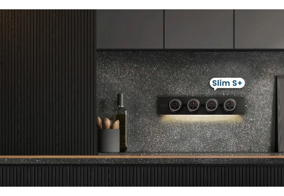 EUROB Slim-S+ – Ổ cắm thanh ray tích hợp LED & sạc USB
